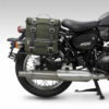 Benelli sivulaukut, 2-os, vihreä kangas (Imperiale 400 / Leoncino 500 / Leoncino 500 Trail)